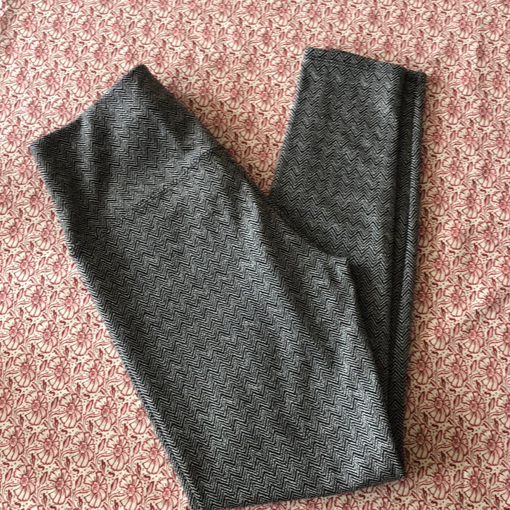Lissé herringbone tweed high waisted legging